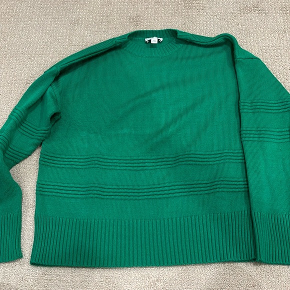 Top Shop Kelly Green sweater size 8-10 US - Picture 1 of 5